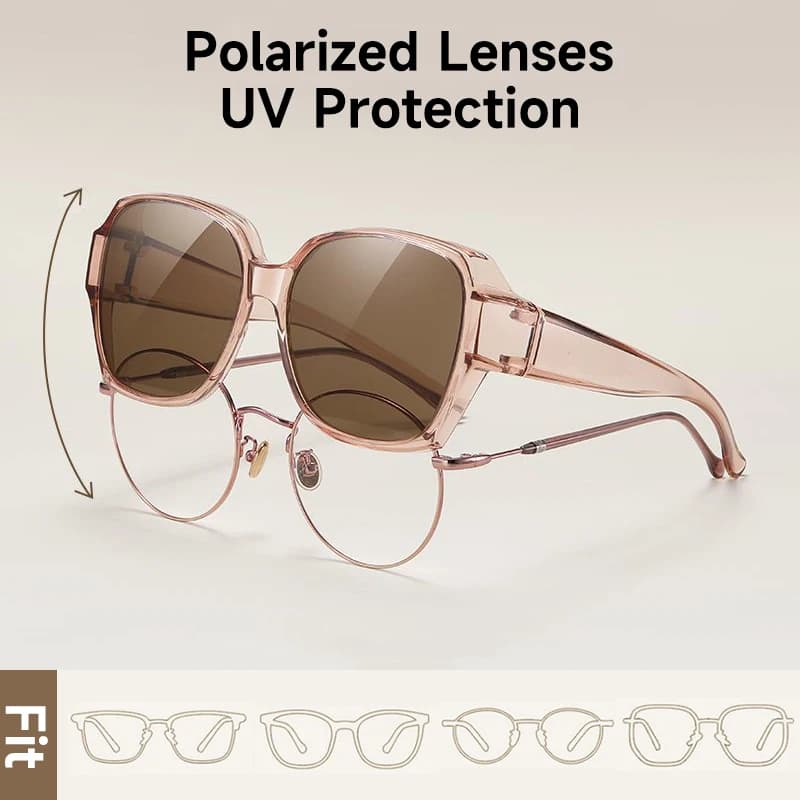 Lunettes de soleil polarisées pour femmes et hommes, 1 pièce, utilisées à l'extérieur des lunettes d