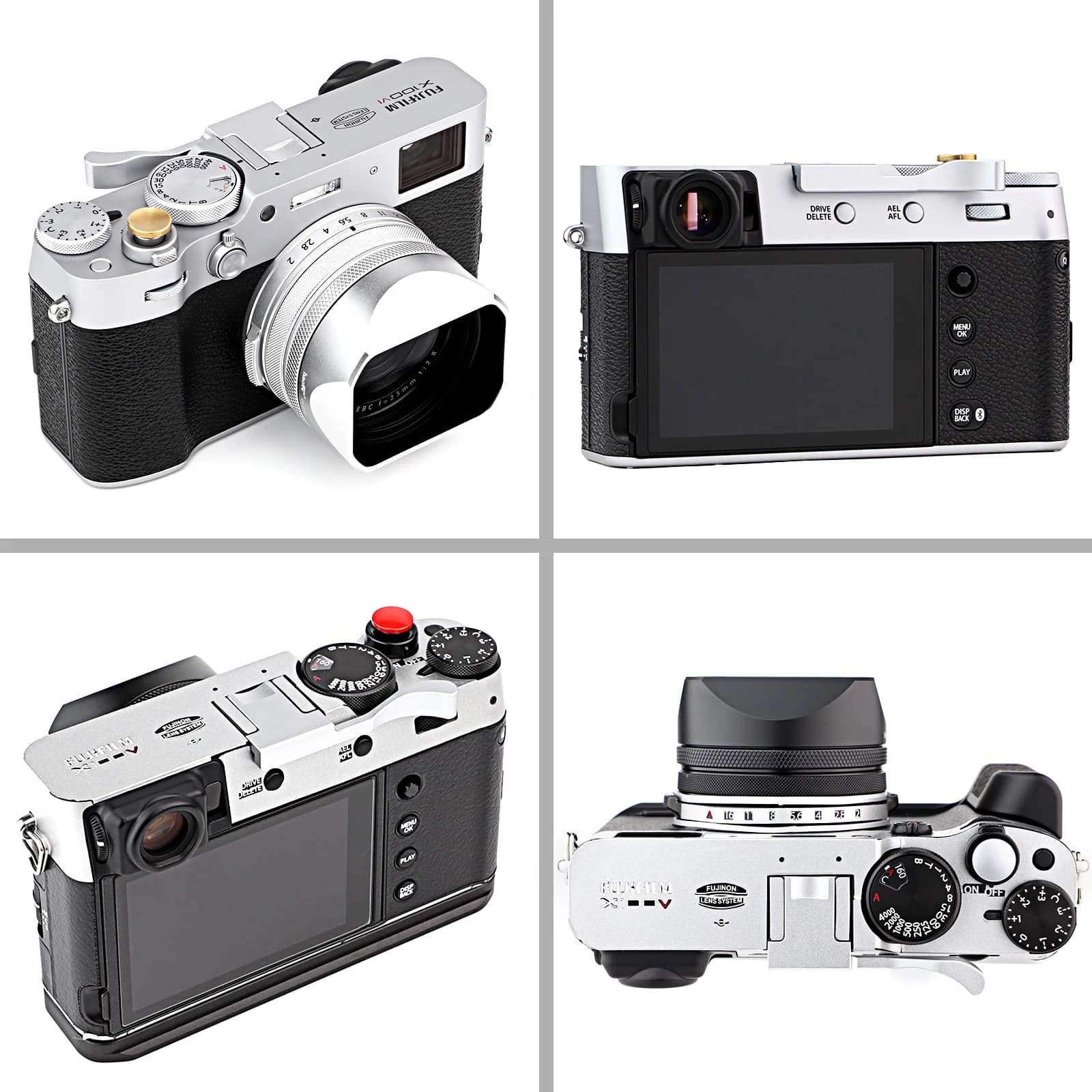 Haoge THB-X2S Métal Alicante Chaude Pouce Up AssistHand Grip pour Fujifilm Fuji X100VI X100V Caméra 
