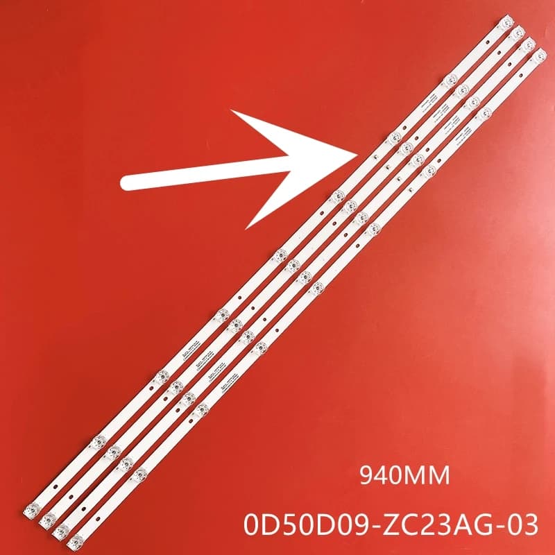 3v LED Rétro-Éclairage pour L50M5-5ARU L50M5-AD LED-50U670PLED50U570P 0D50D09-ZC23AG-03 K50DLP8F 50V