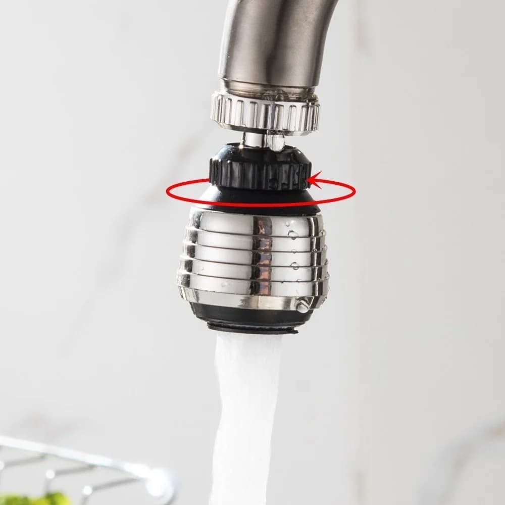 Robinet de cuisine rotatif à 360 °, aérateur de douche, buse de pulvérisation diffuseur, tête d'écon
