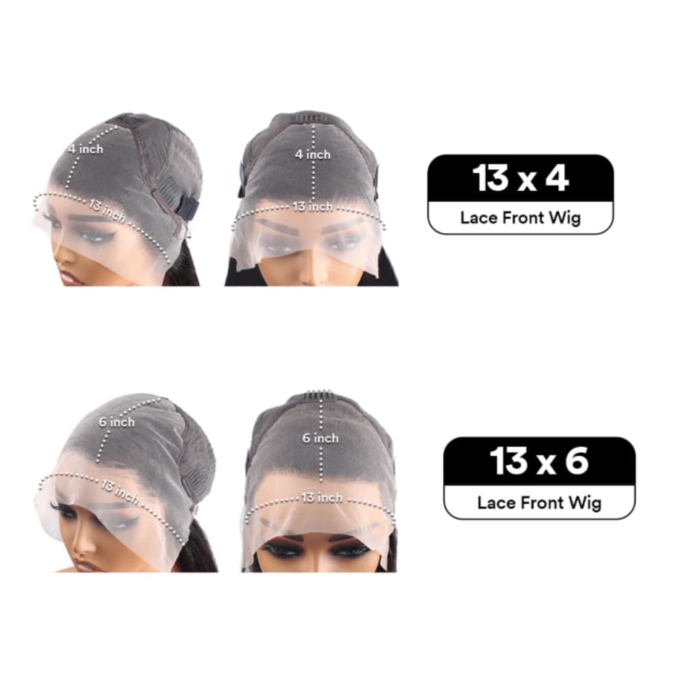 Perruque frontale en dentelle HD 13x6, cheveux humains bouclés Deep Wave, densité 250, pré-épilée, W