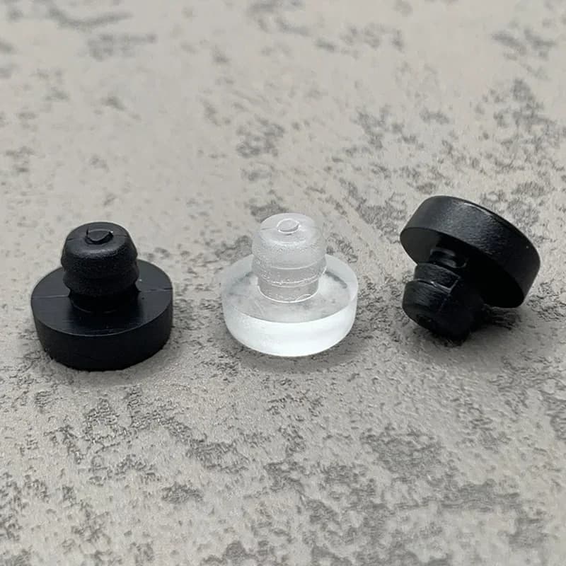 Bouchons de trou de vis en caoutchouc Transparent, 50 pièces/lot, 6.5mm, bouchon de tige en caoutcho