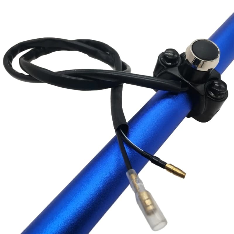 Bouton de commutation momentané stroboscopique, universel, pour guidon de moto, en alliage d'alumini