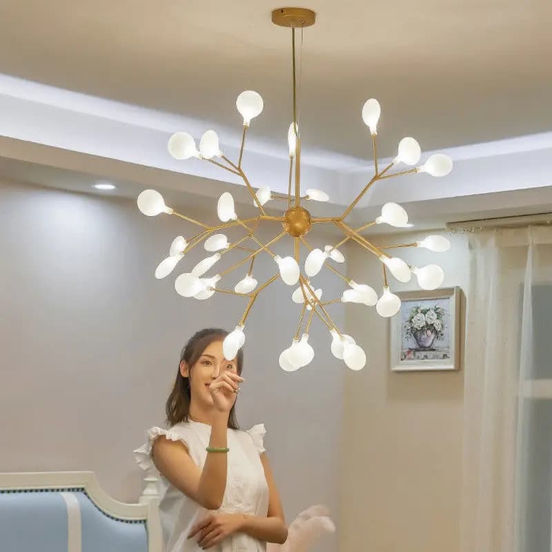 Plafonnier LED en forme de luciole, design nordique moderne, luminaire décoratif d'intérieur, idéal 