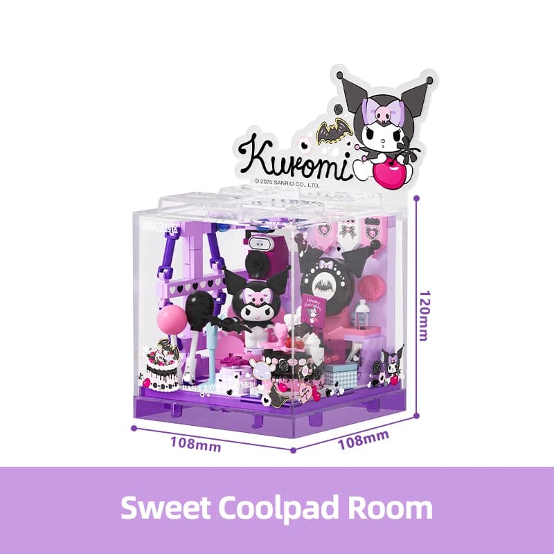 Sanrio blocs de construction Hellokitty Kuromi boulangerie Dessert maison océan Restaurant boutique 
