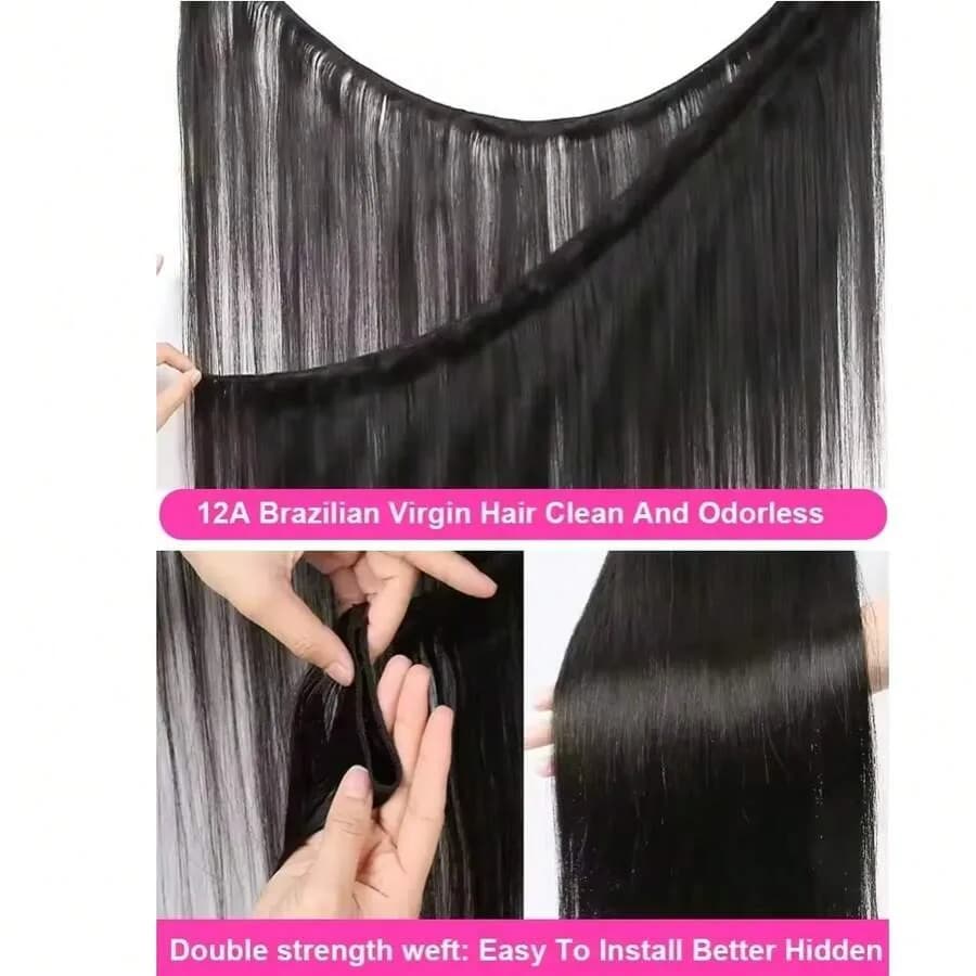 Lot de Cheveux Humains Vietnamiens Double Trame, Lisses Comme des Baguettes, 32 34 36 38 Pouces, Che