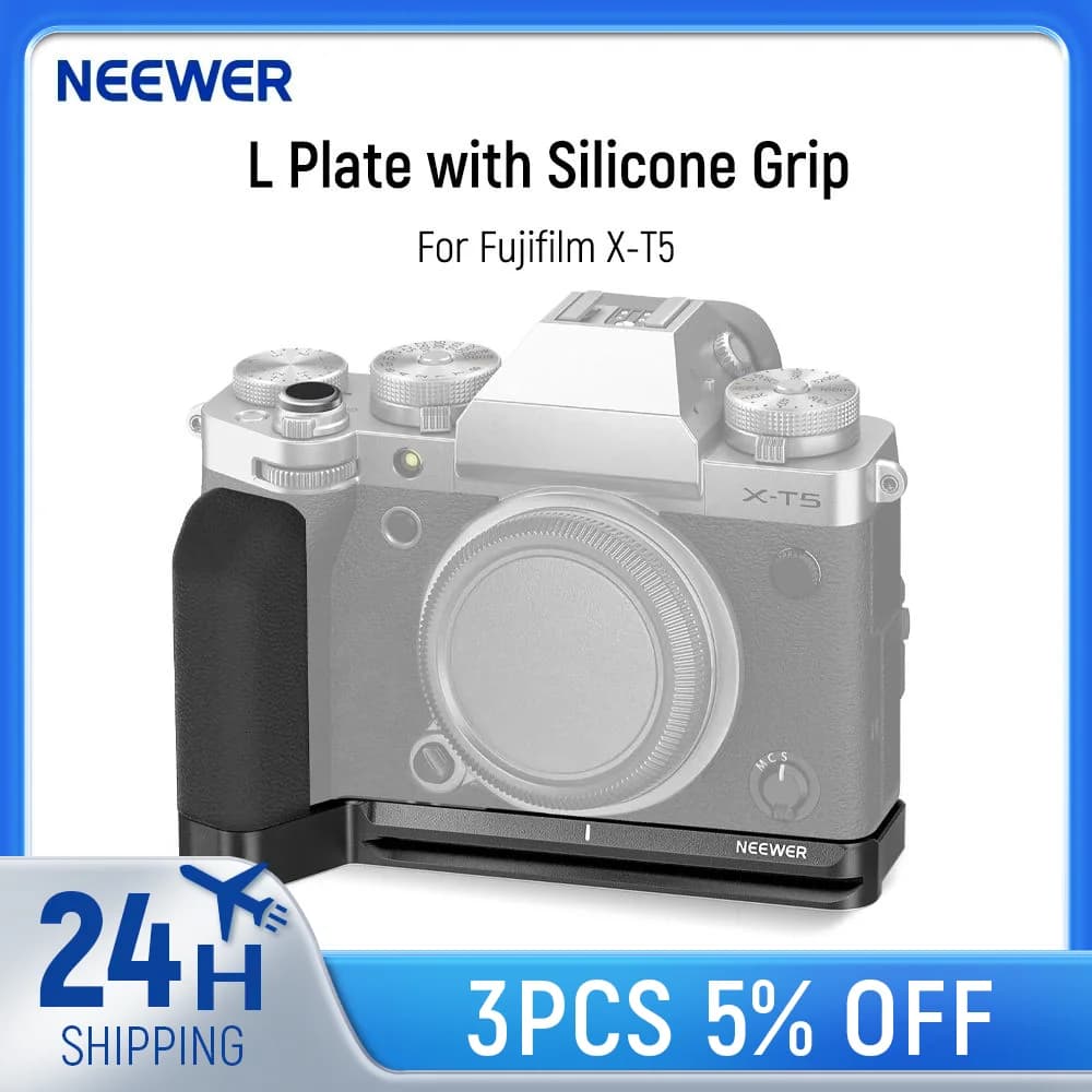 NEEpacks X-T5 L Forme Grip pour FUJIFILM X-T5 Caméra Arca Plaque Avec Côté Grip Vidéo Trépied Plaque