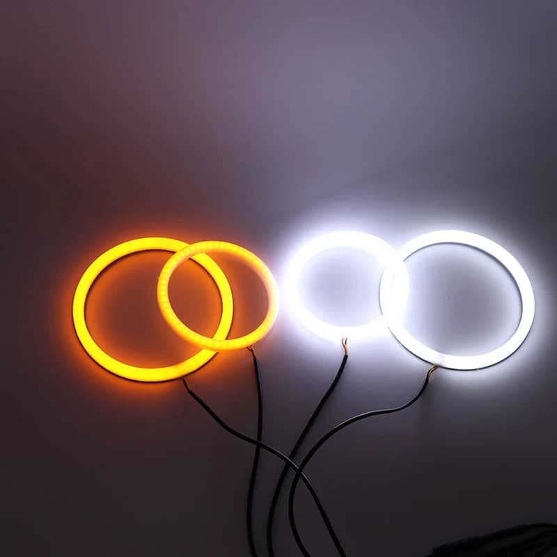 Switchback coton lumière LED oeil d'ange double couleur pour BMW E46 325ci 330ci coupé Convertible 2