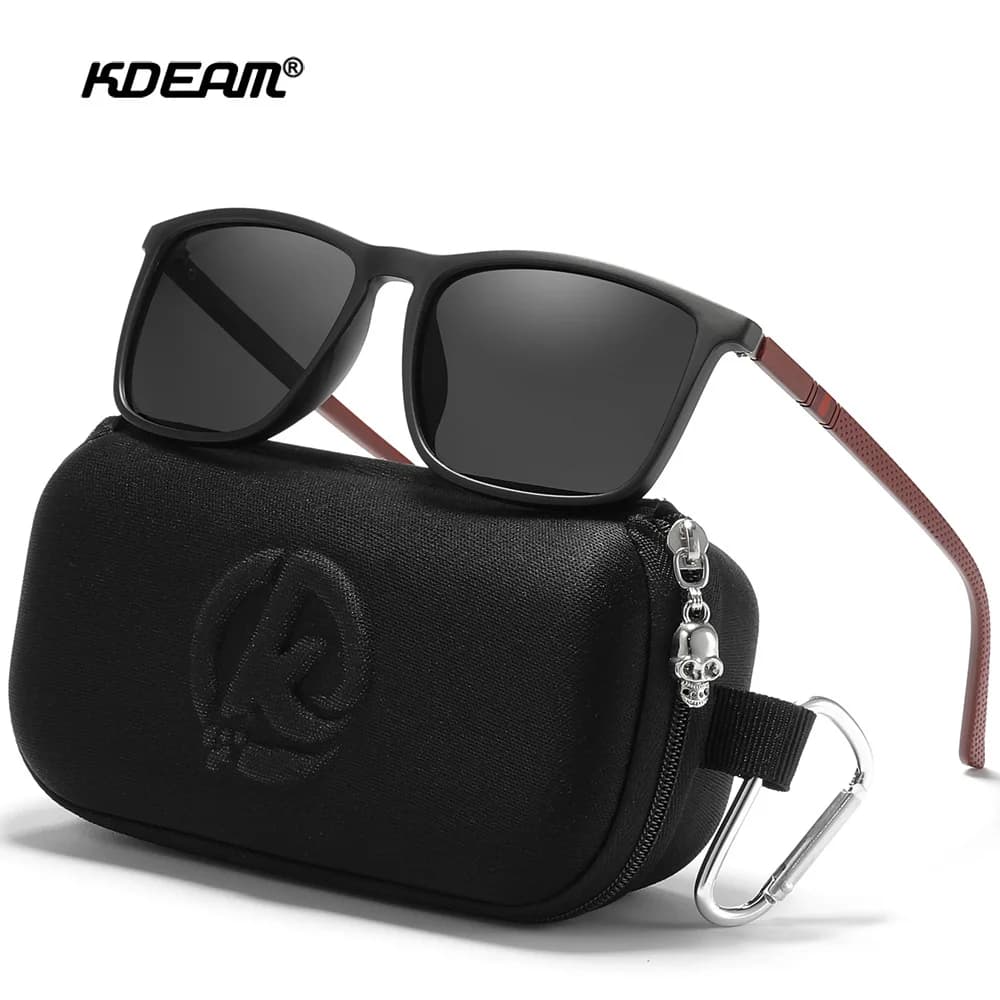KDEAM – lunettes de soleil polarisées de luxe pour hommes, Vintage, pour voyage, pêche, classiques, 