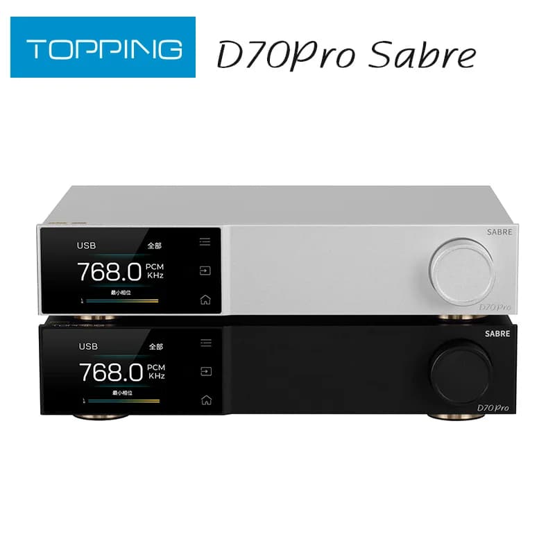TOPPING-Radiateur D70 PRO SABRE ES9039SPRO XU316, Bluetooth 5.1 sat AC Aptx, Décodeur HiFi Adaptatif