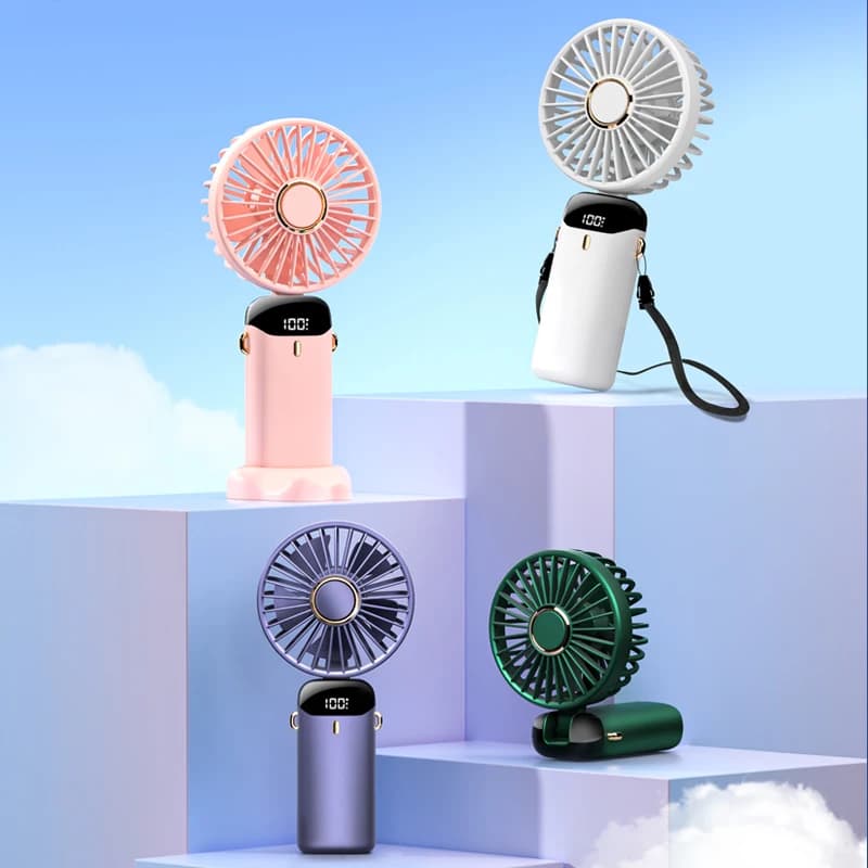 Mini ventilateur portatif USB Pliable Ventilateur de cou suspendu Ventilateur USB rechargeable à 5 v