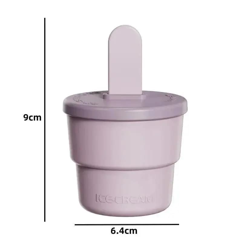 Moule de glaces alimentaires fait à la main, tasse de crème glacée, multicolore, créatif, bâton de f