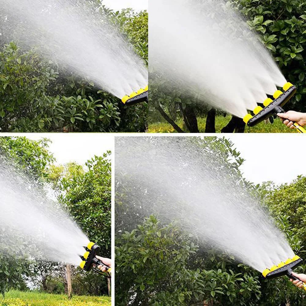 Arroseur d'arrosage de pelouse de jardin, buse de brouillard d'eau à 3/4/5/6 têtes pour tuyau de 1 "
