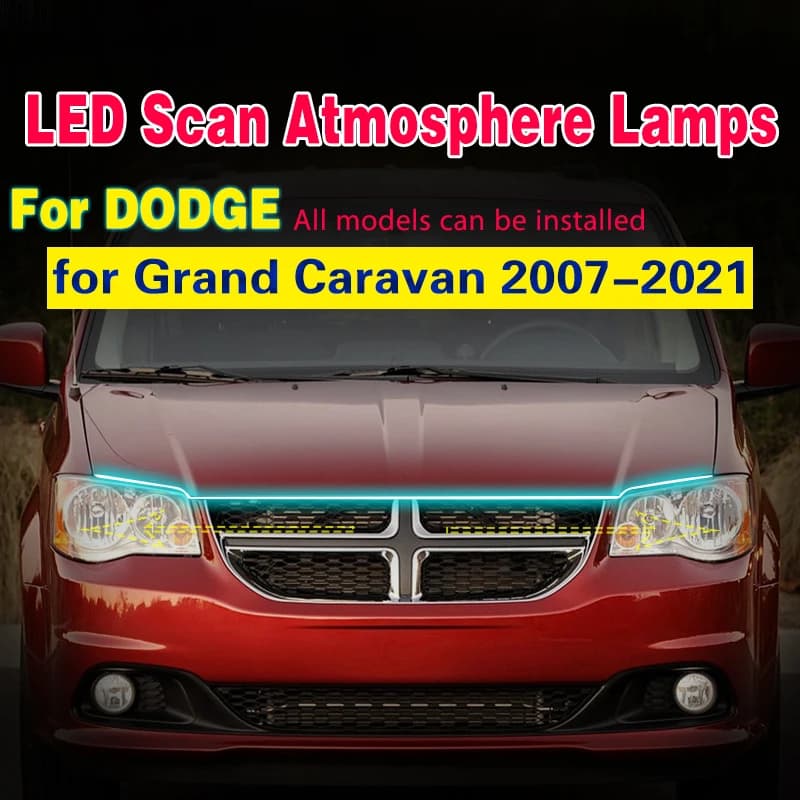 Bande lumineuse antibrouillard pour Dodge Grand Caravan 2007 – 2021, éclairage de jour pour voiture 