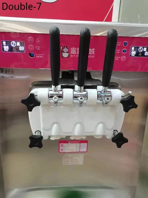 Machine à crème glacée molle en acier inoxydable, grattoirs de centre commercial en métal pour matpe