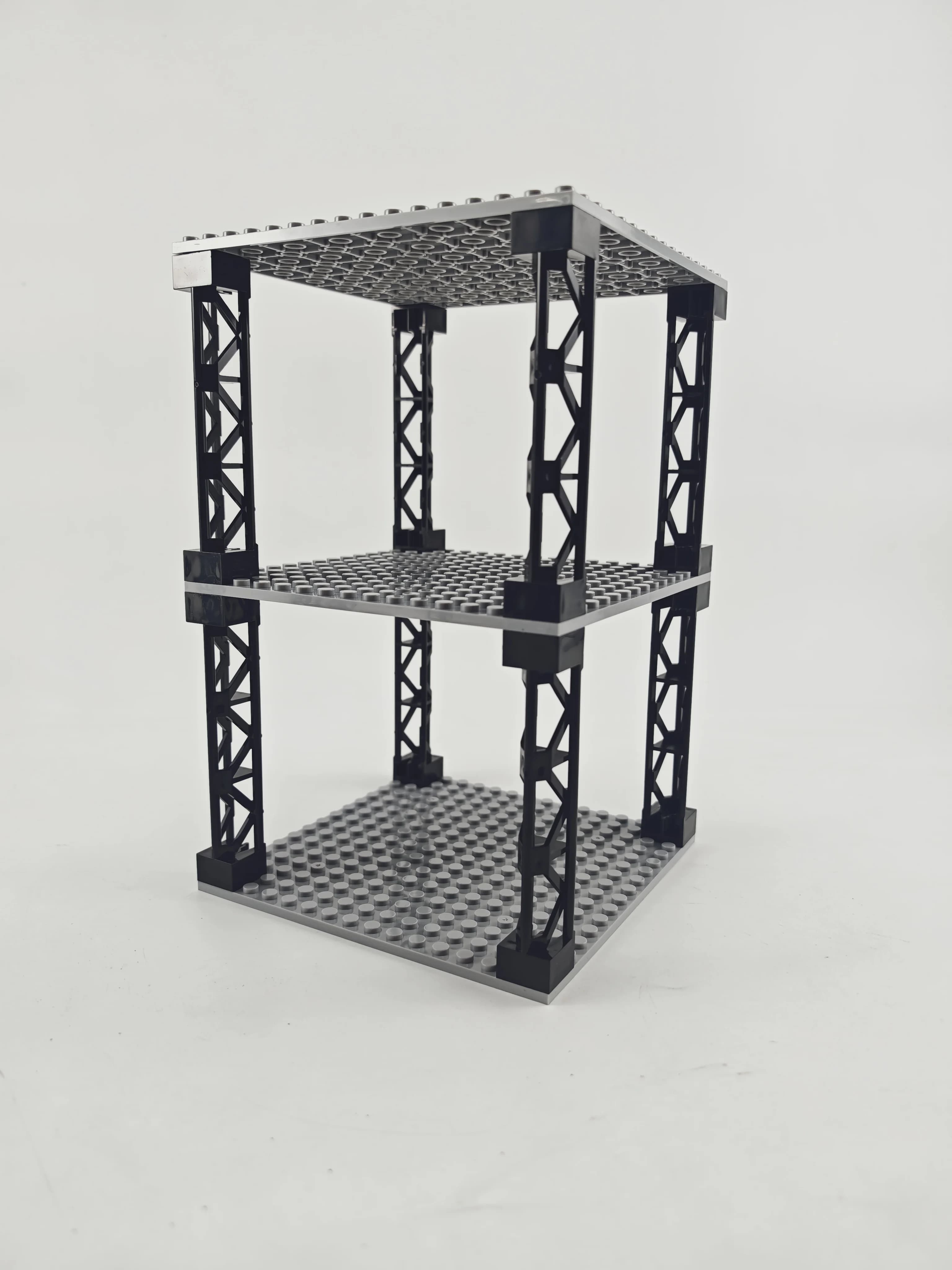 Blocs de construction multifonctionnels, Support de rangement de bureau multicouche empilable, bunke