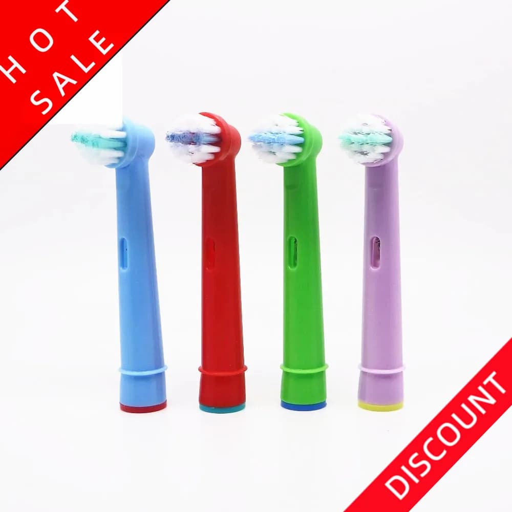 Têtes de brosse à dents de rechange pour enfants, 4 pièces, pour brosse à dents électrique oral-b, a
