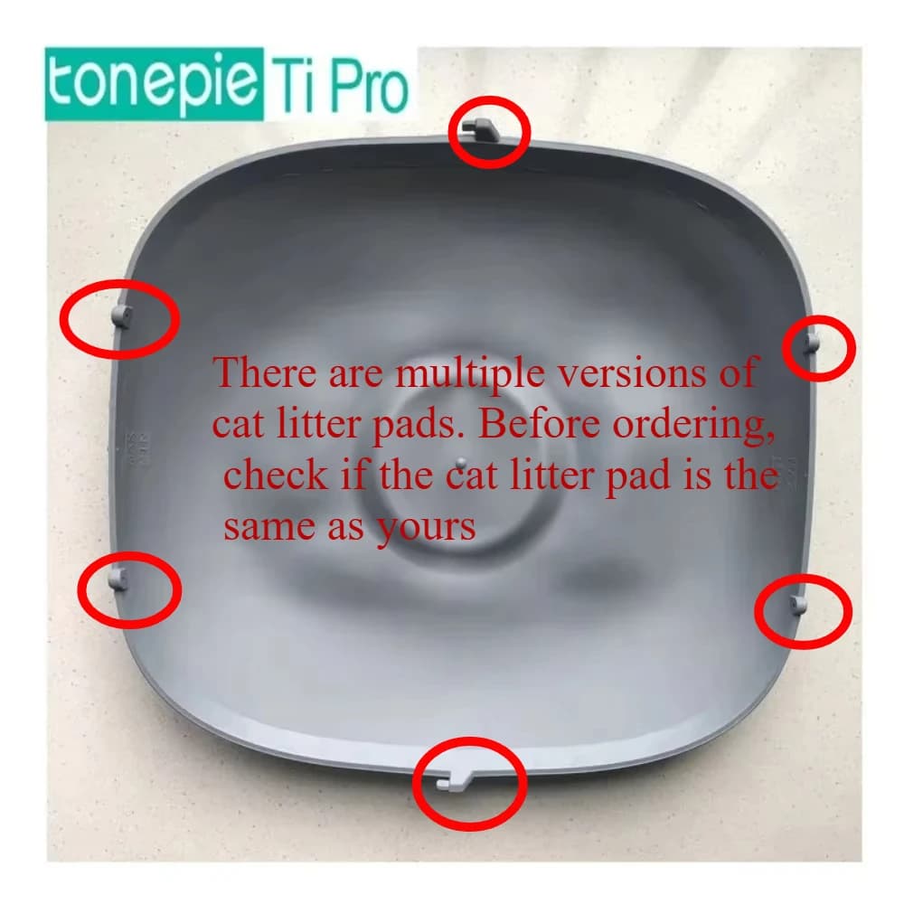 Tonepie – tapis de litière en Silicone pour chat, bouchon en caoutchouc, collecte fermée, dédié, boî