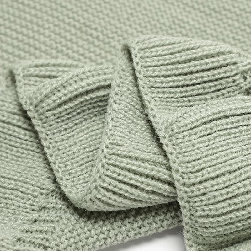 Couvertures tricotées pour bébé garçon, literie de berceau, couette à carreaux pour filles, 90x70cm,