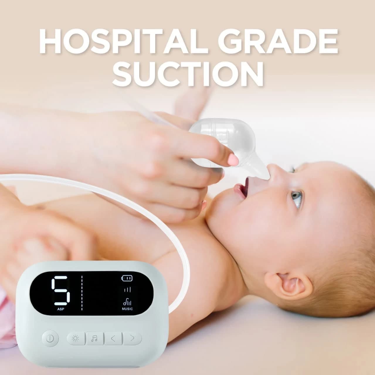 Aspirateur nasal électrique aste pour bébé, nettoyeur antarctique avec musique intégrée et veilleuse