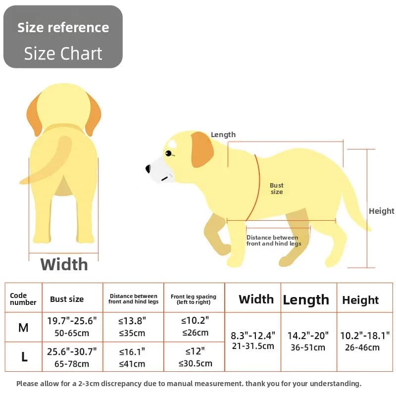 Aide à la mobilité professionnelle pour les grandes races d'animaux, chariot de rééducation avec sou