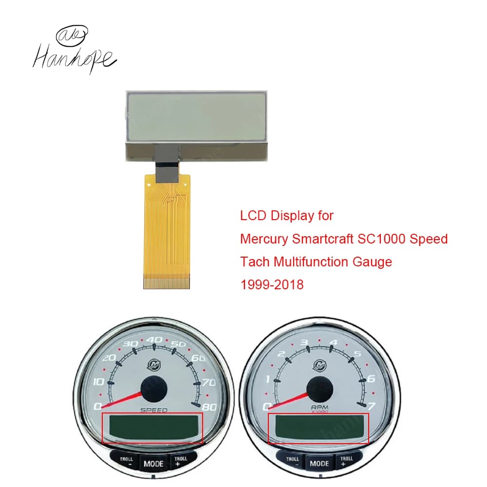 Pour Mercury Smartcraft Gauge SC1000 écran LCD réparation Pixel tachymètre tableau de bord multifonc