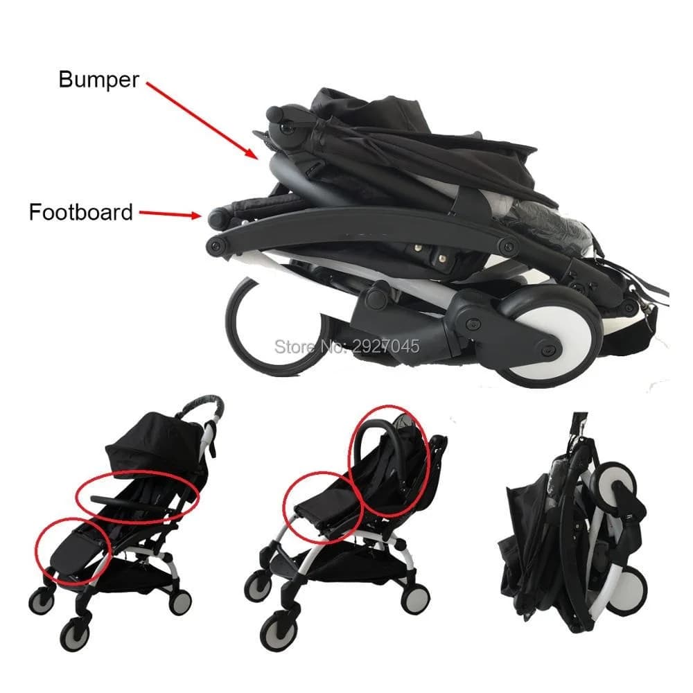 MomTan ®   Accessoires de poussette pour bébé, accoudoir en cuir PU, barre de pare-chocs, main coura