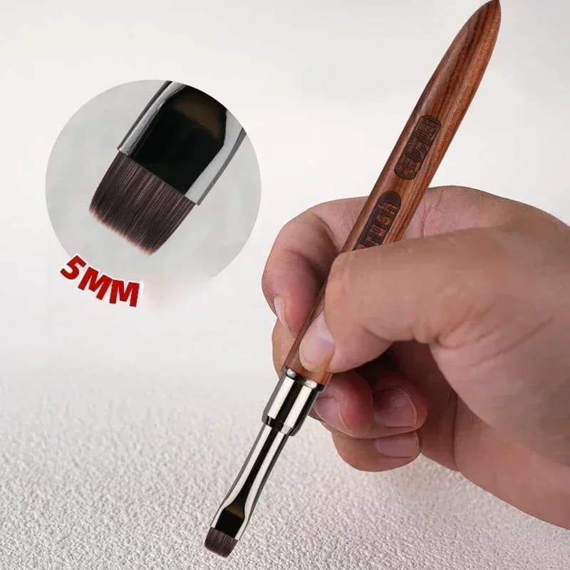 Pinceau de peinture en gel pour ongles, accessoire de construction d'ongles en acrylique, pinceaux d