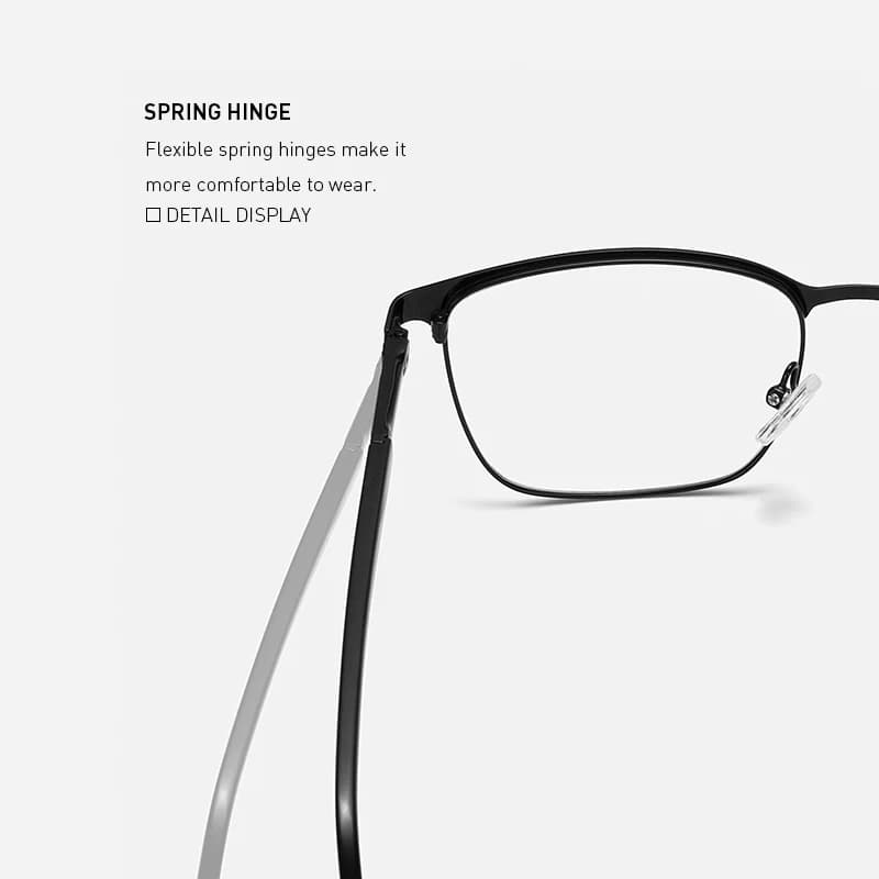 MERRYS-Lunettes optiques en alliage de titane pour hommes et femmes, montures carrées, lunettes pour