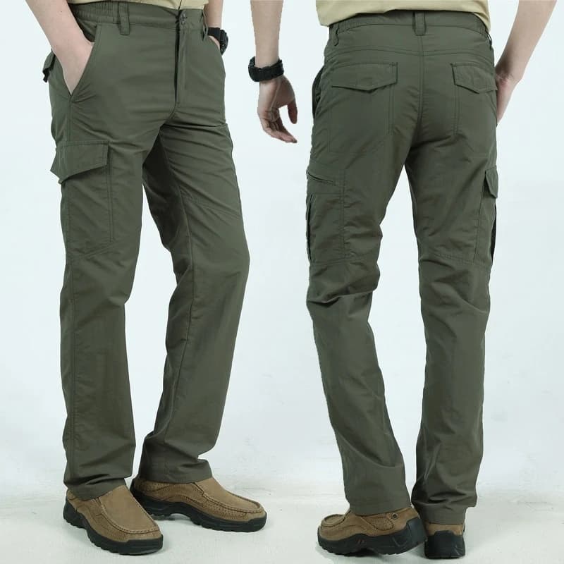Pantalon Cargo Long Imperméable pour Homme, Vêtement d'Extérieur Respirant, Style Militaire FJMale à