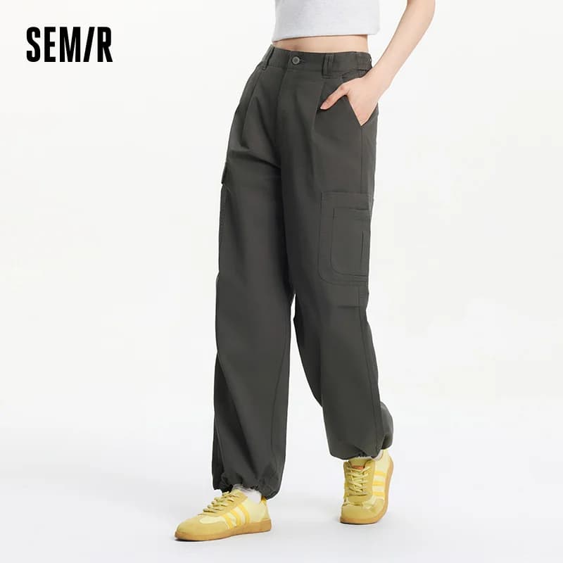 Pantalon plissé pour femme Semir 2026, taille élastique avec cordon de serrage, style décontracté ur