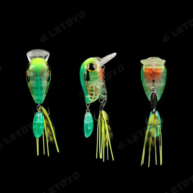 Micro appât artificiel dur pour la pêche, leurre pour attraper des poissons tels que les prédateurs,
