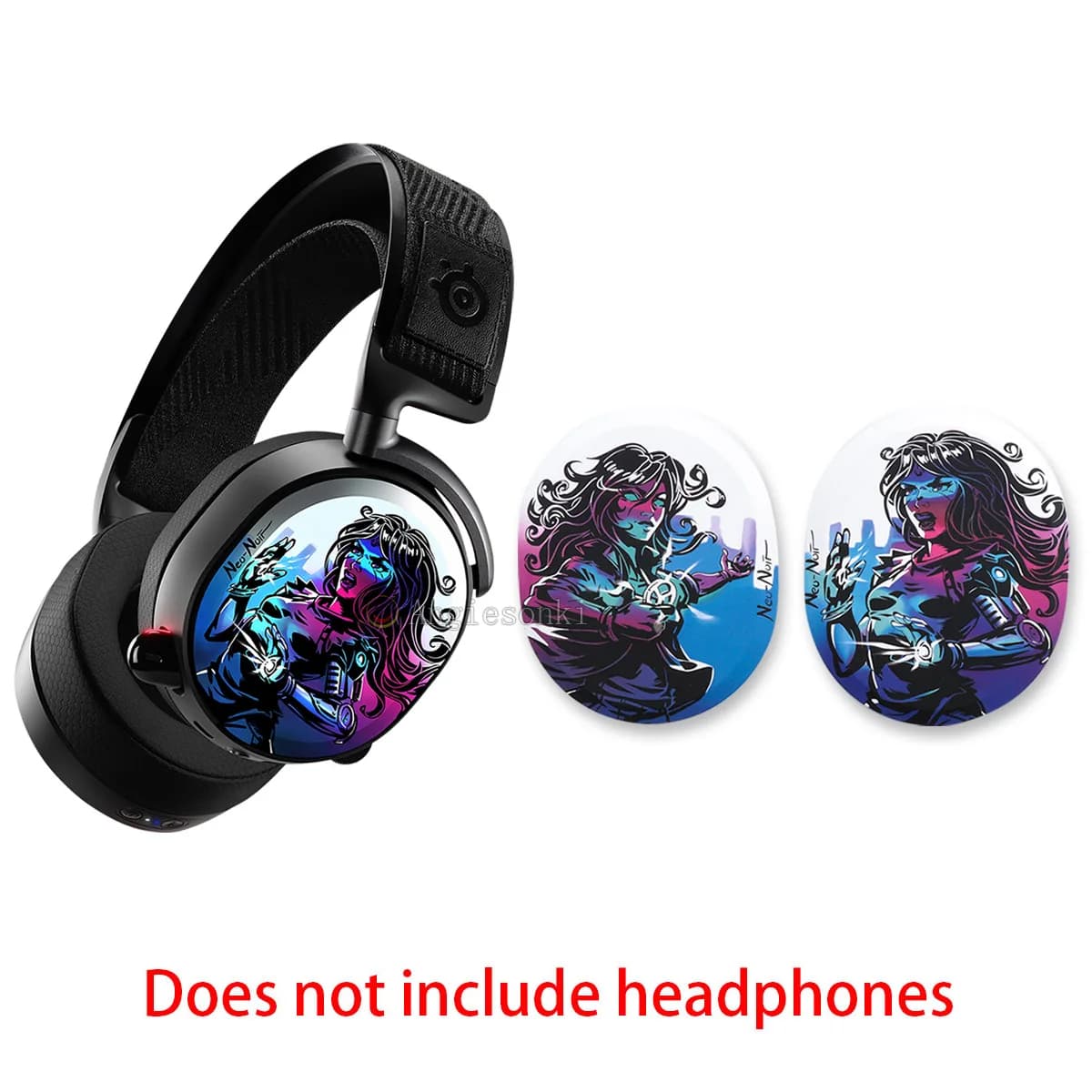 1 paire de couvercles latéraux pour casque sans fil Steel.Series Arctis Pro, aimant multicolore