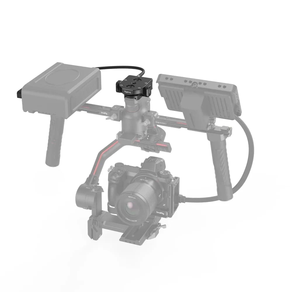 Plaque de Base d'alimentation SmallRig/plaque de passage d'alimentation/câble adaptateur pour le tra
