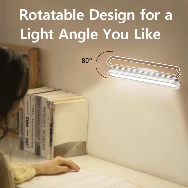 Bas192.- Lampe de bureau LED magnétique, lampe de table aste, gradation continue, armoire, veilleuse