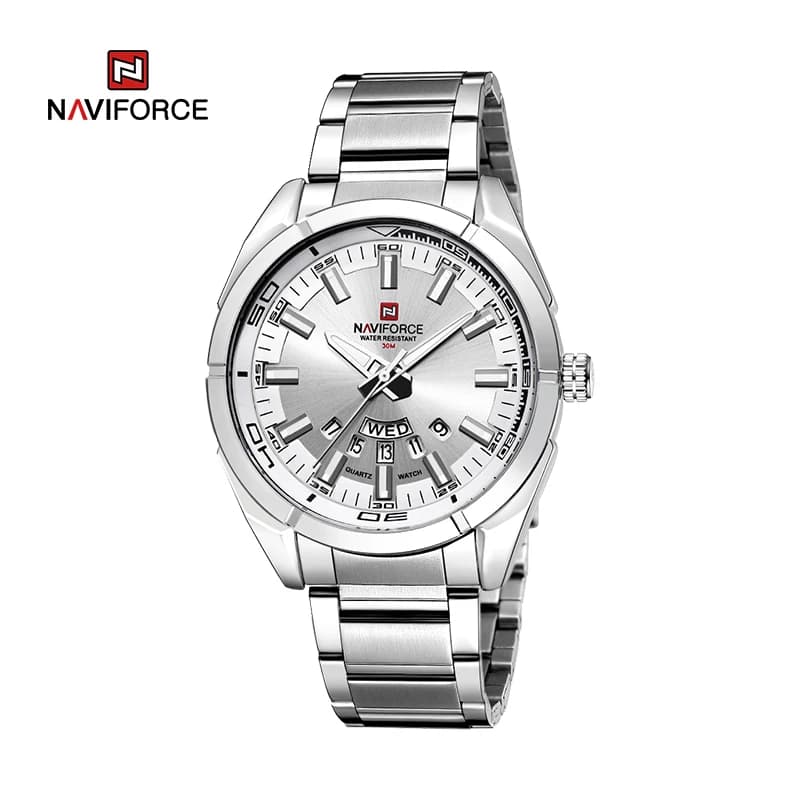 NAVIFORCE montre décontractée classique pour hommes en acier inoxydable teel Sport étanche hommes mo