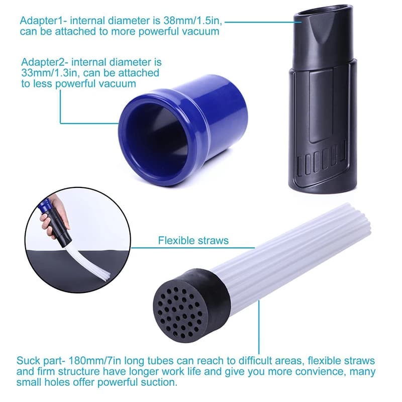 Brosse universelle pour aspirateur, Tube d'aspiration pour aspirateur de 35mm et 32mm, clavier, cana