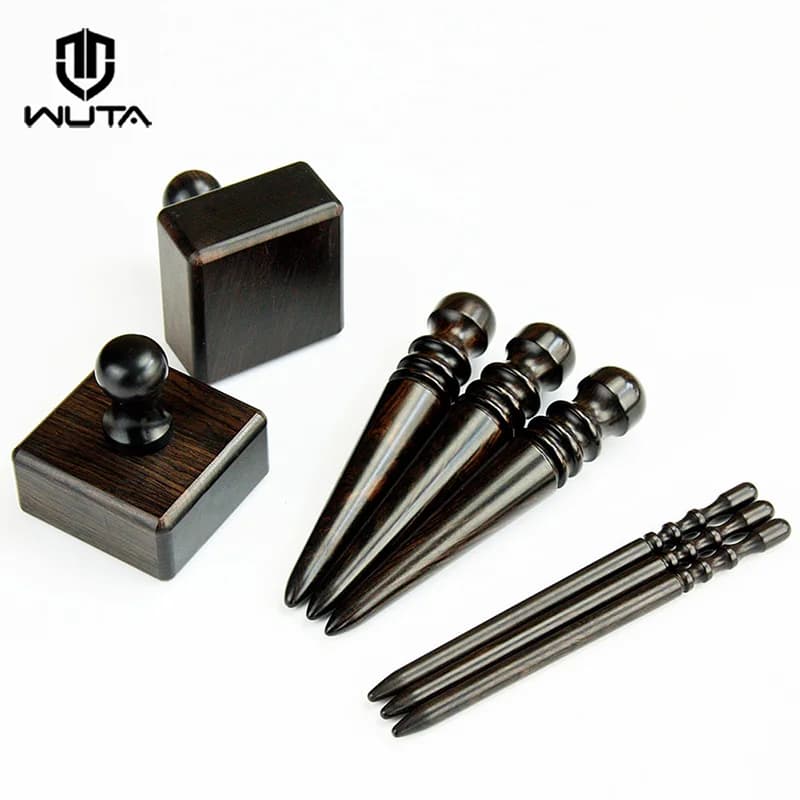 WUTA haute densité ébène noir bois cuir bord brunisseur trancheuse cuir artisanat outil poli meulage