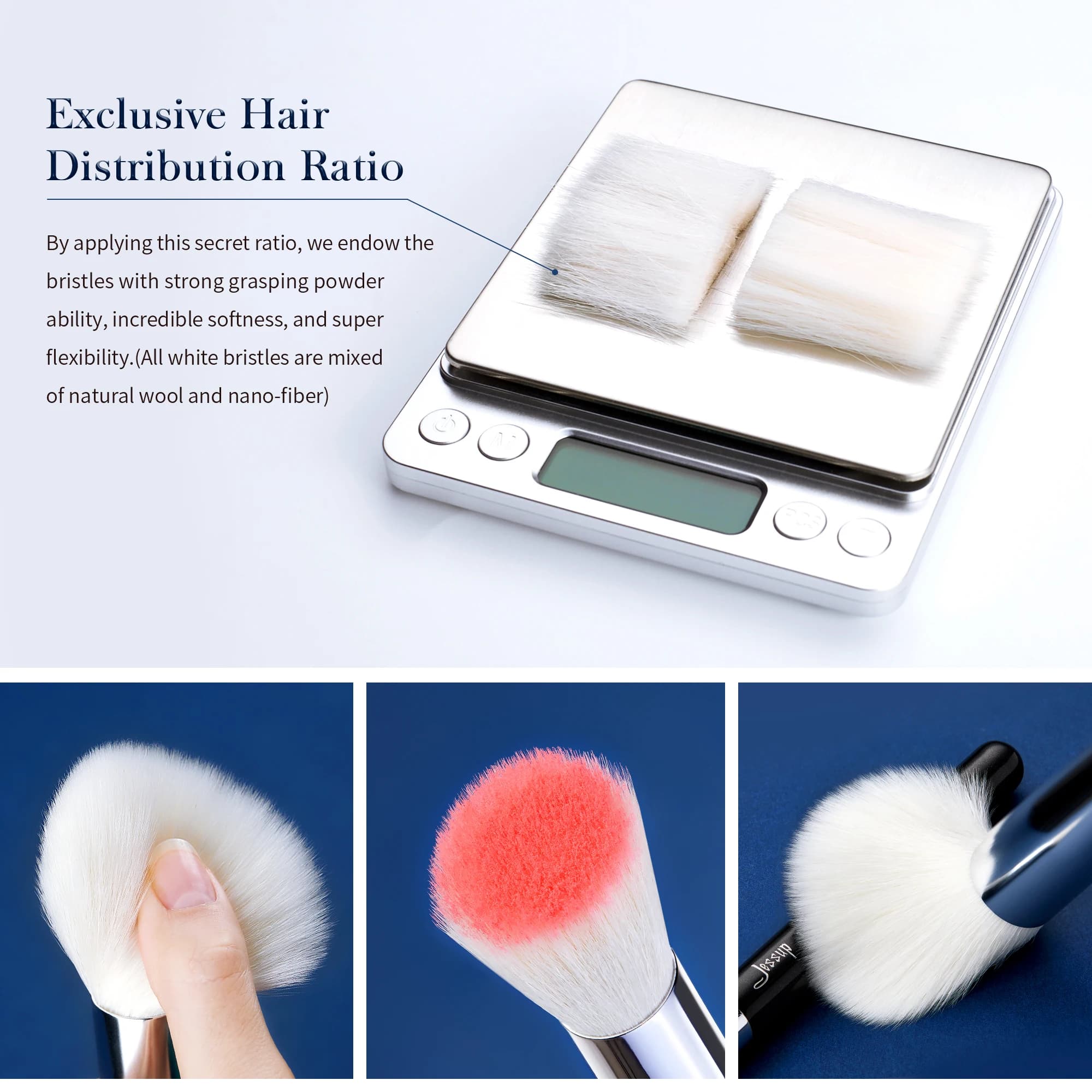Jessup pinceaux de maquillage ensemble fond de teint poudre professionnel maquillage brosse Contour 