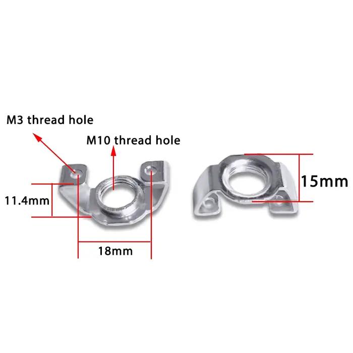 Support fixe de lampe à prise directe haute tension en céramique avec raccords de tête de lampe, GU1