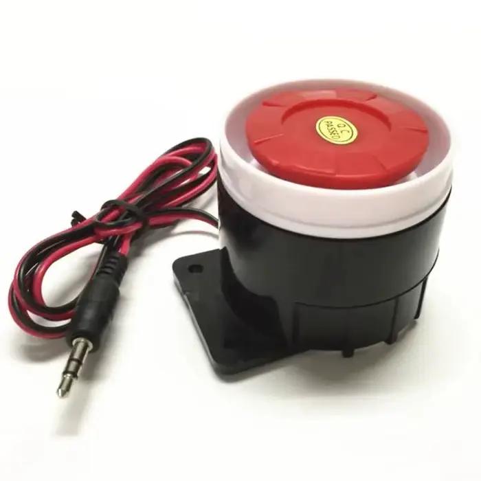 Mini Sirène de Sécurité Domestique, Système d'Alarme Sonore, Anti-Vol, Filaire, Durable, DC 12V