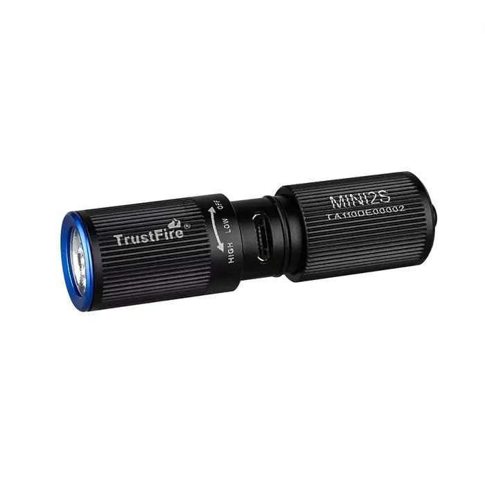 Trustfire Mini2s Mini lampe Rechargeable 220 Lumen Edc porte-clés lampe de travail 2 Mode Ipx8 lampe