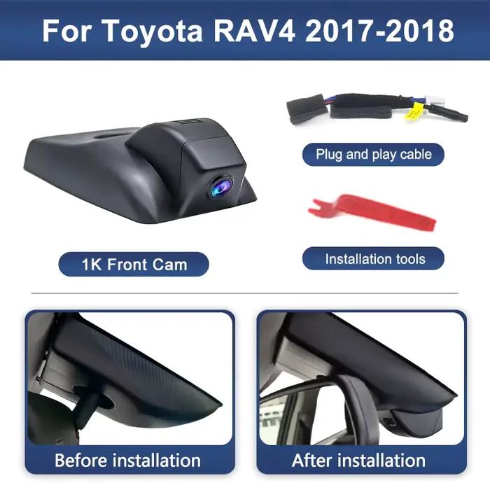 Caméra de tableau de bord 4K DVR Wifi pour voiture, enregistreur vidéo caché, Installation facile po
