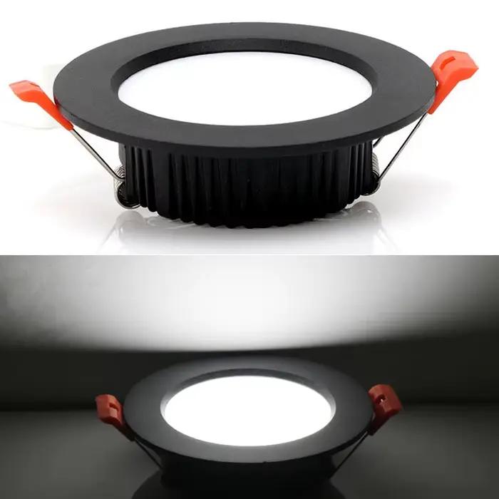 10 pièces LED Downlight 12W 15W 18W 9W AC220V 5W 7W 110V Spot encastré épais en aluminium éclairage
