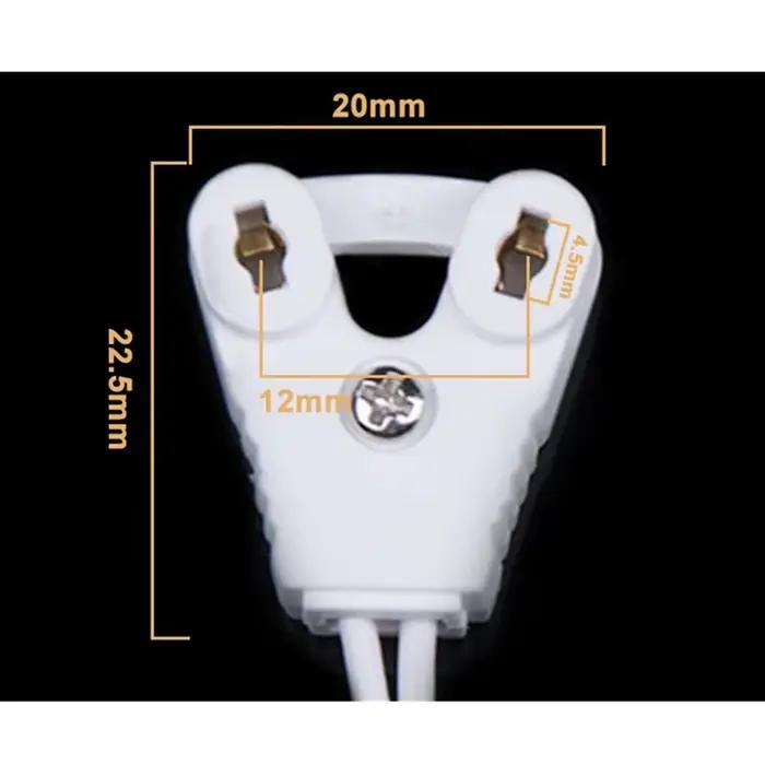 ZHMZH 4 pcs/lot support de lampe T8 boîte à lumière ligne lampes prise support de câble lumières fil