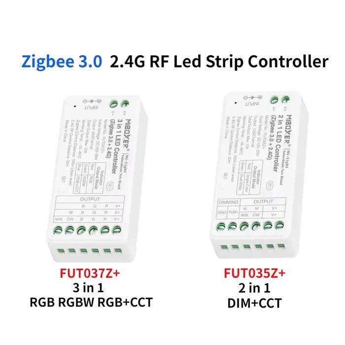 Contrôleur de bande Led RF DC12-24V 2.4G FUT035Z + 2in1/FUT037Z + 3in1 + Zigbee 3.0 pour lampe LED d