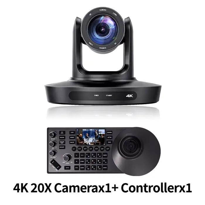 Caméra PTZ 4K 20X Zoom Kit de caméra de vidéoconférence réunion d'église diffusion en direct contrôl