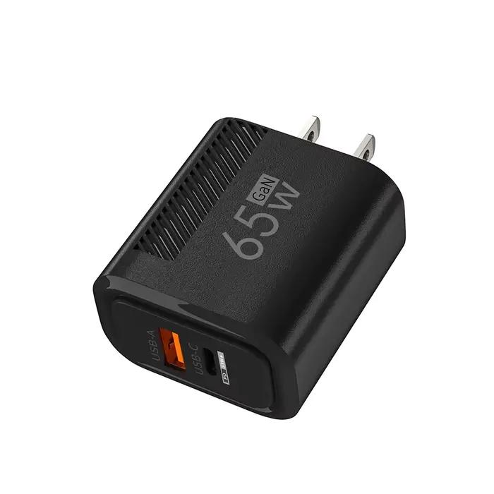 65W GaN Charge rapide USB Type C chargeur US/EU Plug PD 3.0 Charge rapide chargeur mural pour adapta