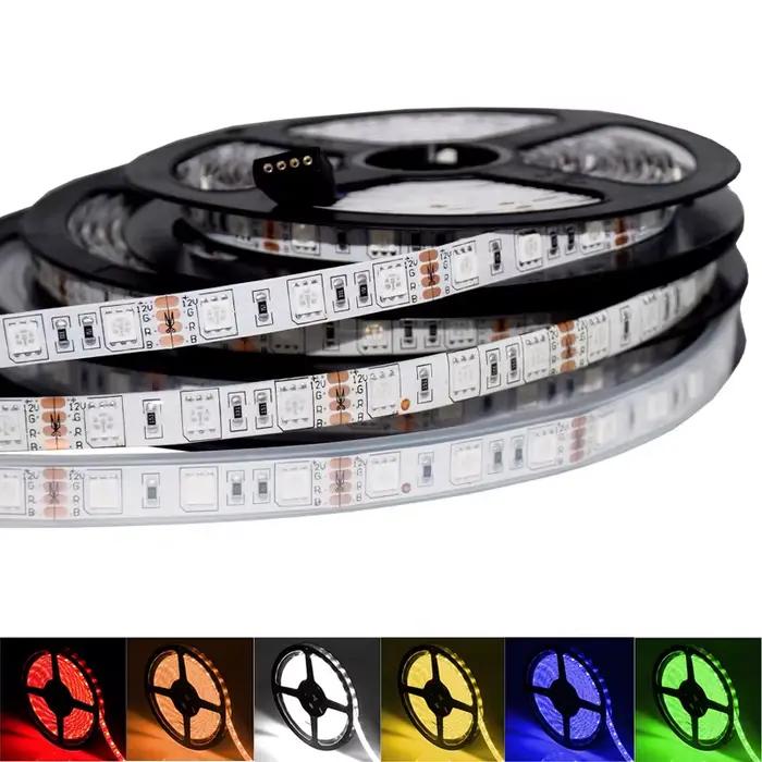 Bande lumineuse LED RVB étanche pour chambre à coucher, rétroéclairage TV, blanc, 5V, 12V, 24 V, 505