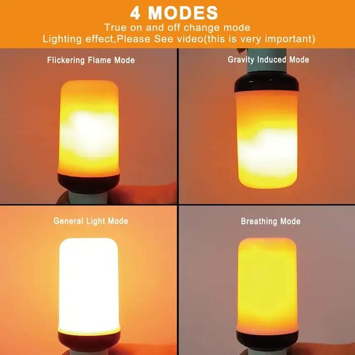 E27 E14 LED lumière à effet de flamme dynamique 12W ampoules mode Multiple lampe de maïs créative lu